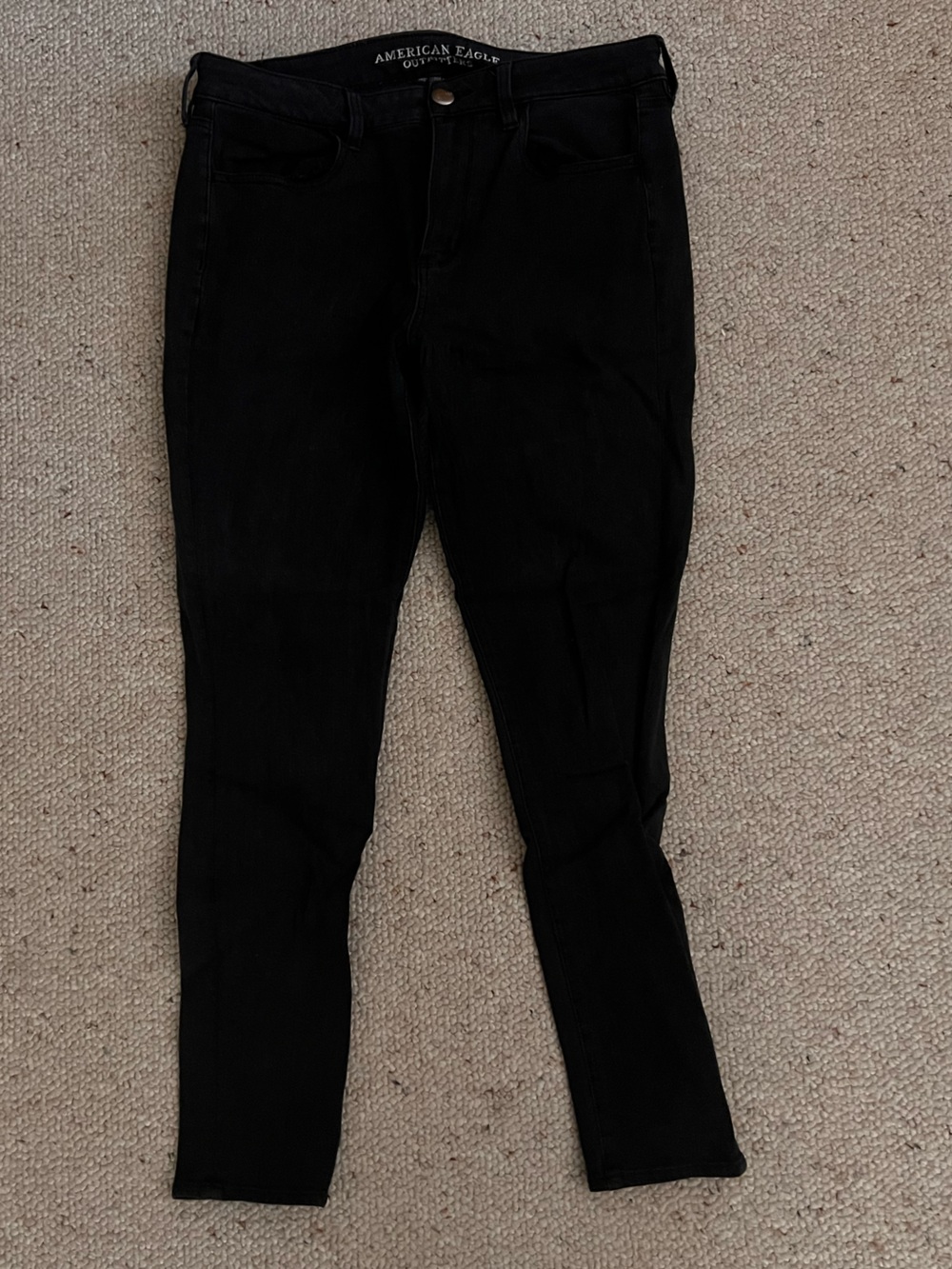 Anerican Eagle Black Hi-Rise Jeggings Size 12